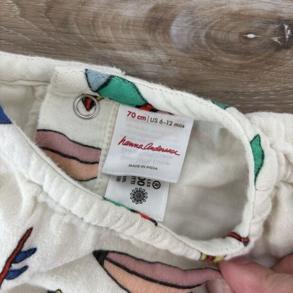 Hanna Anderson Dress Size 6-12 Months Muslin Surfboard - Picture 4 of 6